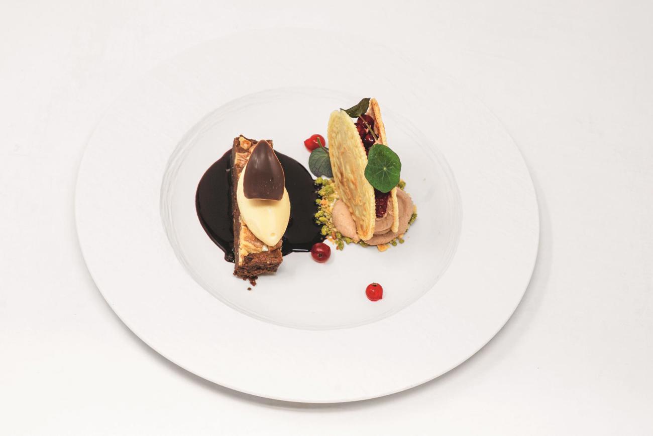  Die Dessertkreation: «Wenn Helvetia steht»