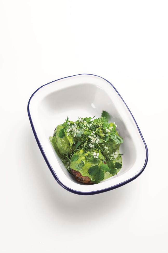 Gemüsebällchen mit Kefir-Kräutercrème Gemüsebällchen mit Kefir-Kräutercrème