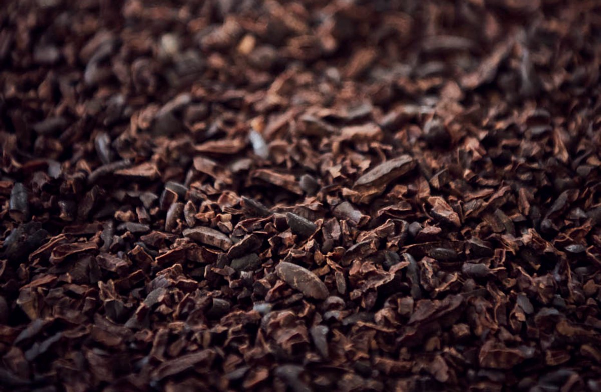 Die zerbröselten und geschälten Kakaobohnen werden im Kombisteamer geröstet. Minimale Veränderungen bei Zeit und Temperatur schlagen sich sofort im Aroma nieder.