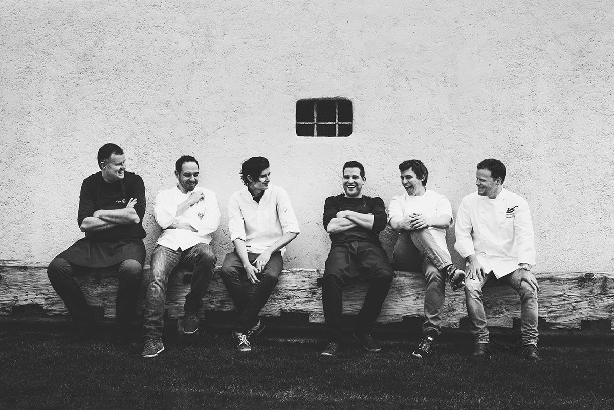 Sechs Köche, eine Vision (von links): Tom Riederer, Luis Thaller, Harald Irka, Manuel Liepert, Norbert Thaller und Gerhard Fuchs bilden die Vereinigung 47° und widmen sich dem Wesen der «Rare Styrian Cuisine».