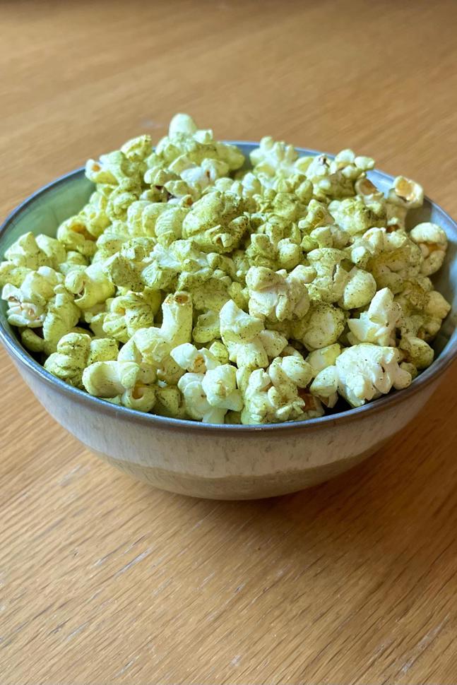 Hierzulande noch eher selten anzutreffen. Popcorn mit Kräutern