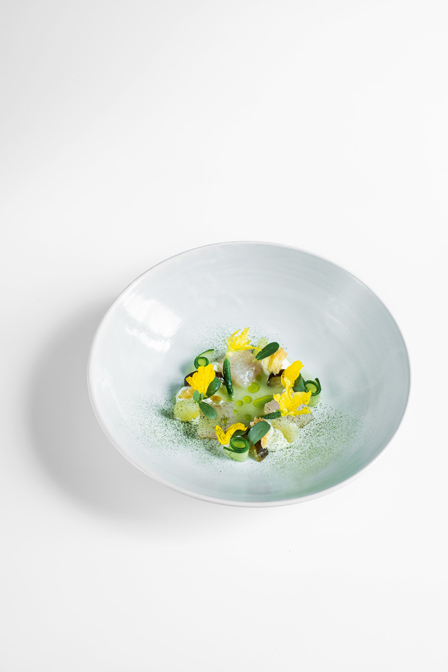 Egli, Gurke, Verveine, Crème fraîche