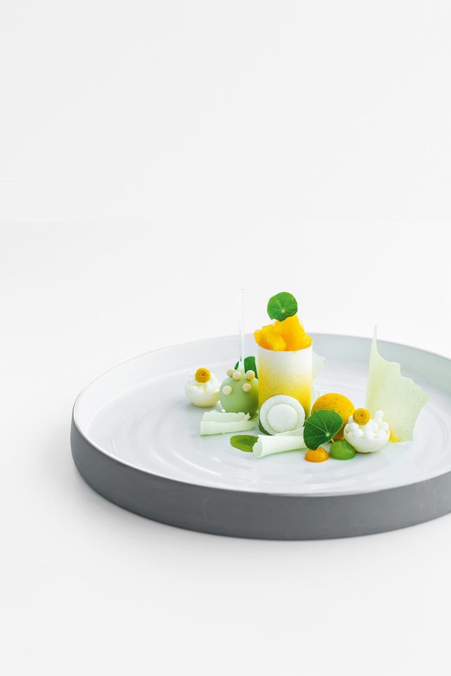 Apfel, Joghurt, Bergamotte, Minze Apfel, Joghurt, Bergamotte, Minze